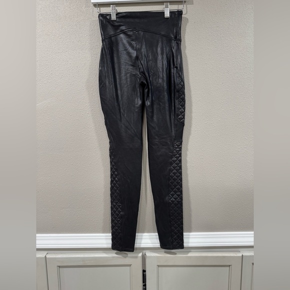 Spanx Very Black Leather Moto letting - Picture 4 of 6